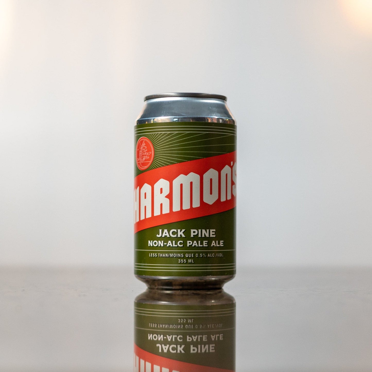 Harmon's Non-Alcoholic Jack Pine Pale Ale.