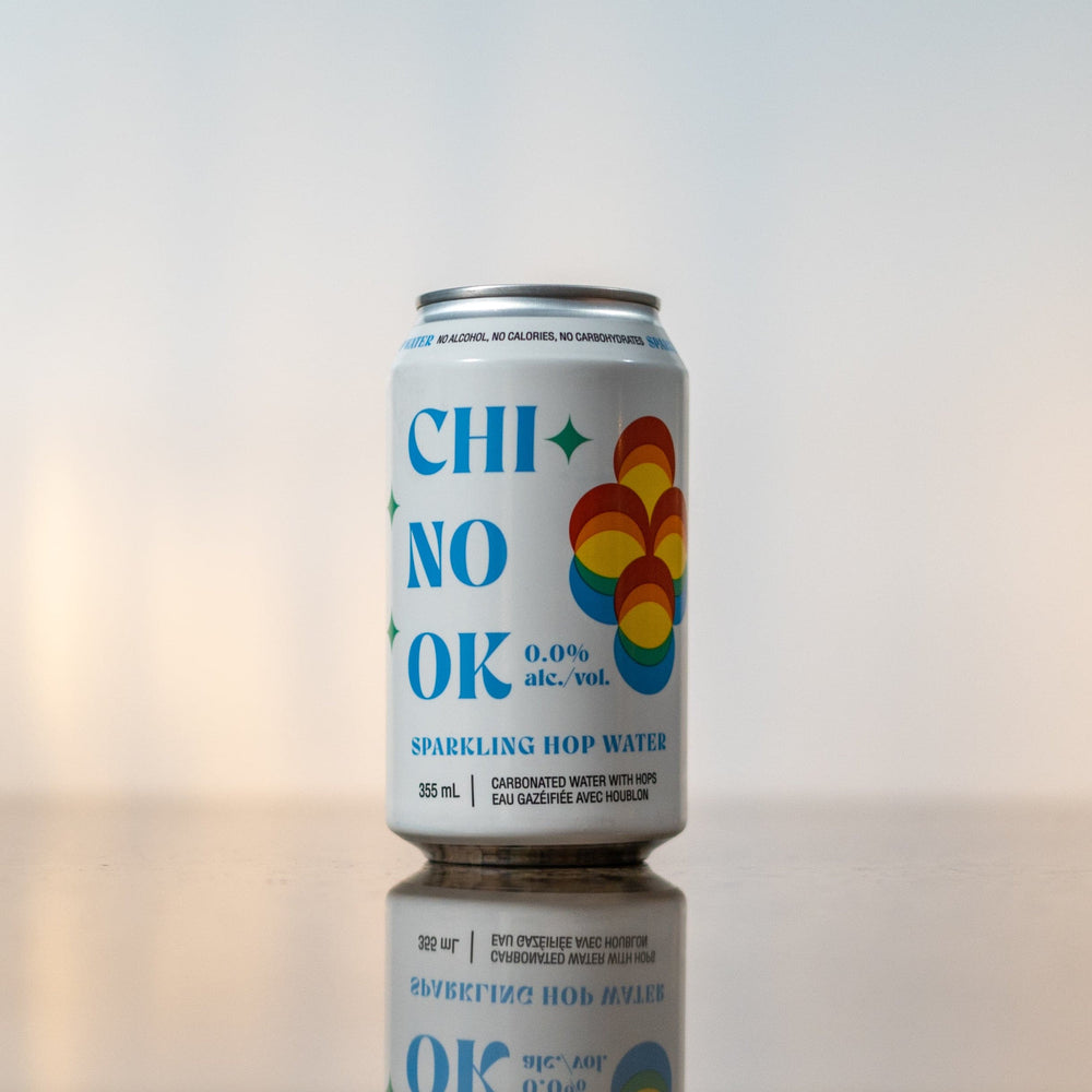 Wellington Chinook Non-Alcoholic Sparkling Hop Water.